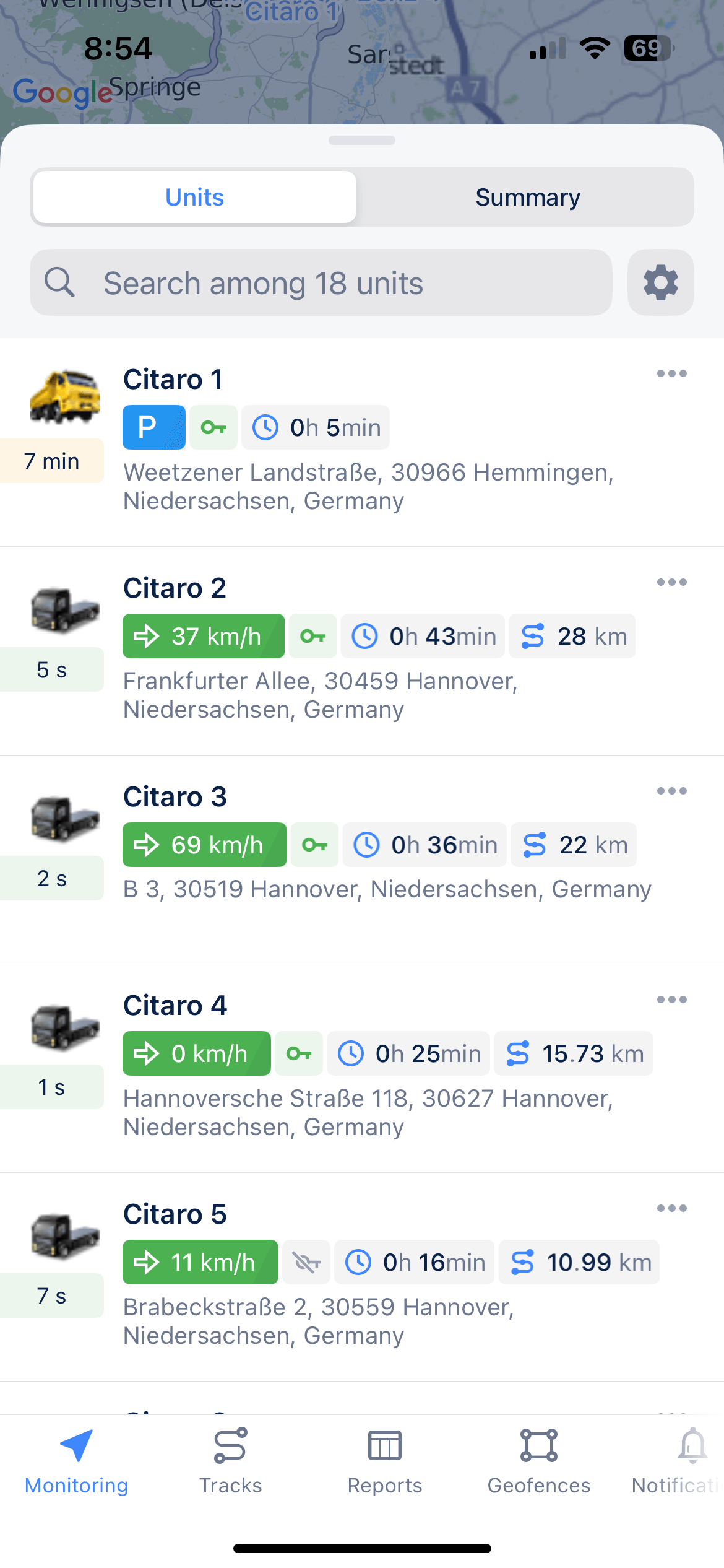 Rastreo en Tiempo Real